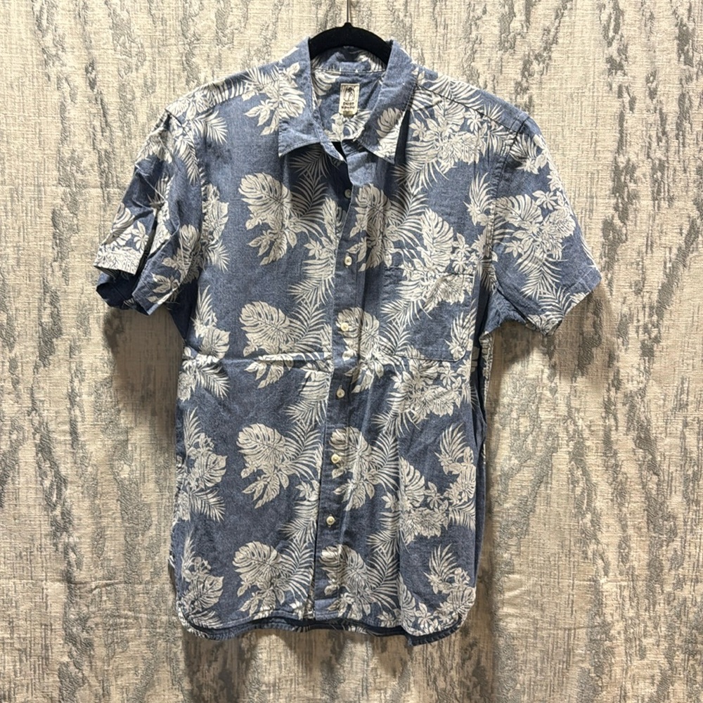 KATO' Slim French Seam Aloha Chambray w/ detail - light indigo